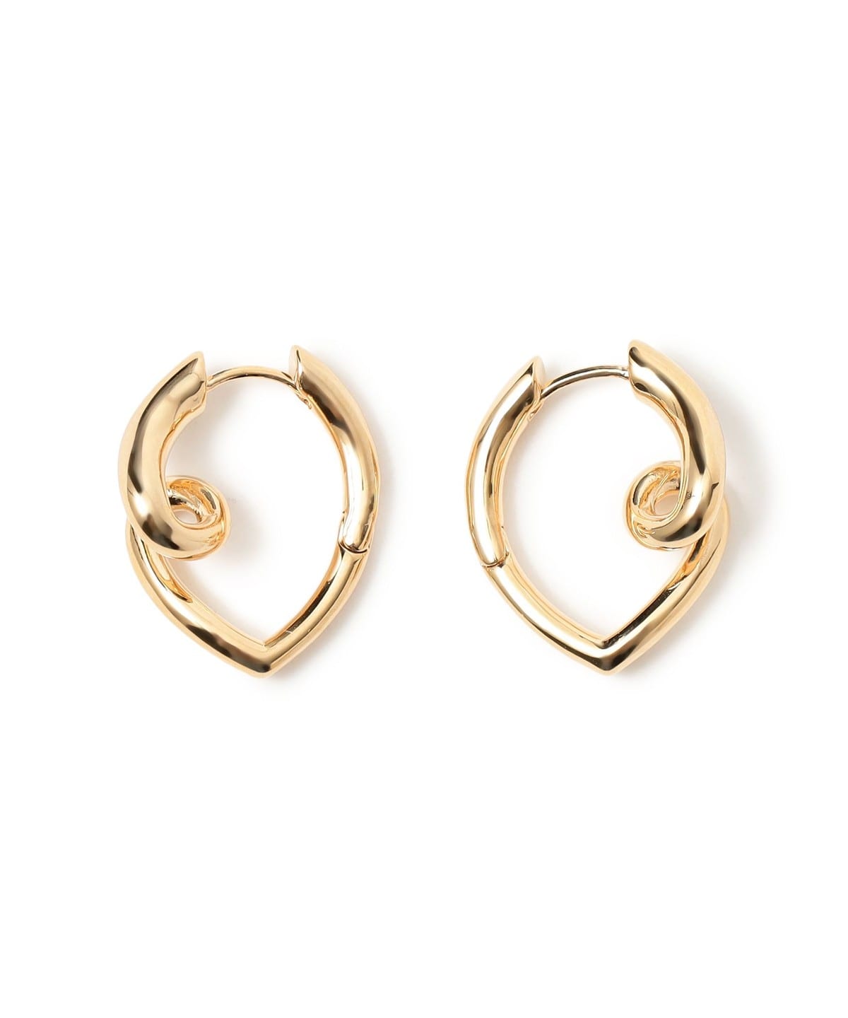 BEAMS HEART（ビームス ハート）ノット フープピアス（アクセサリー