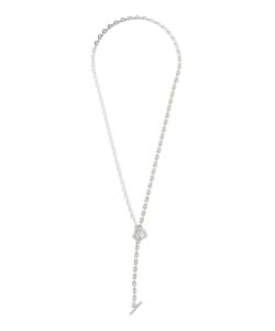 ハートチェーン Tバー ネックレス