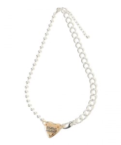 ハート ロゴプレート ネックレス