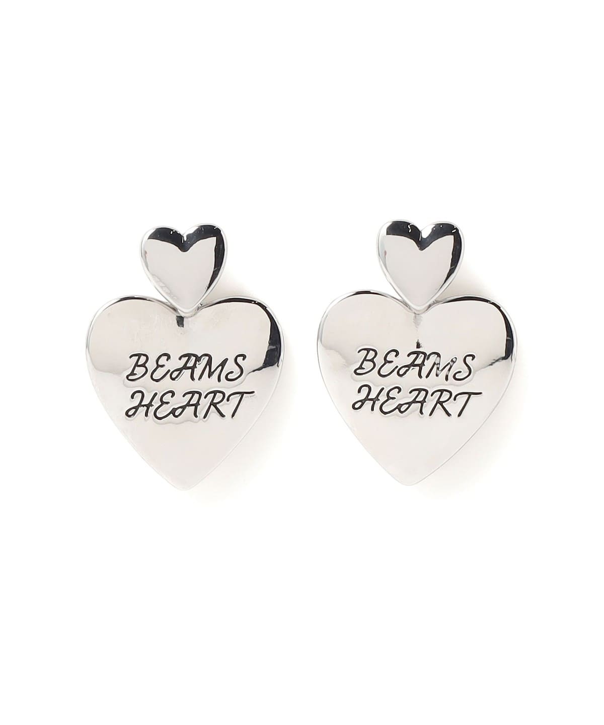 BEAMS HEART（ビームス ハート）ハートモチーフ ロゴ入り ピアス