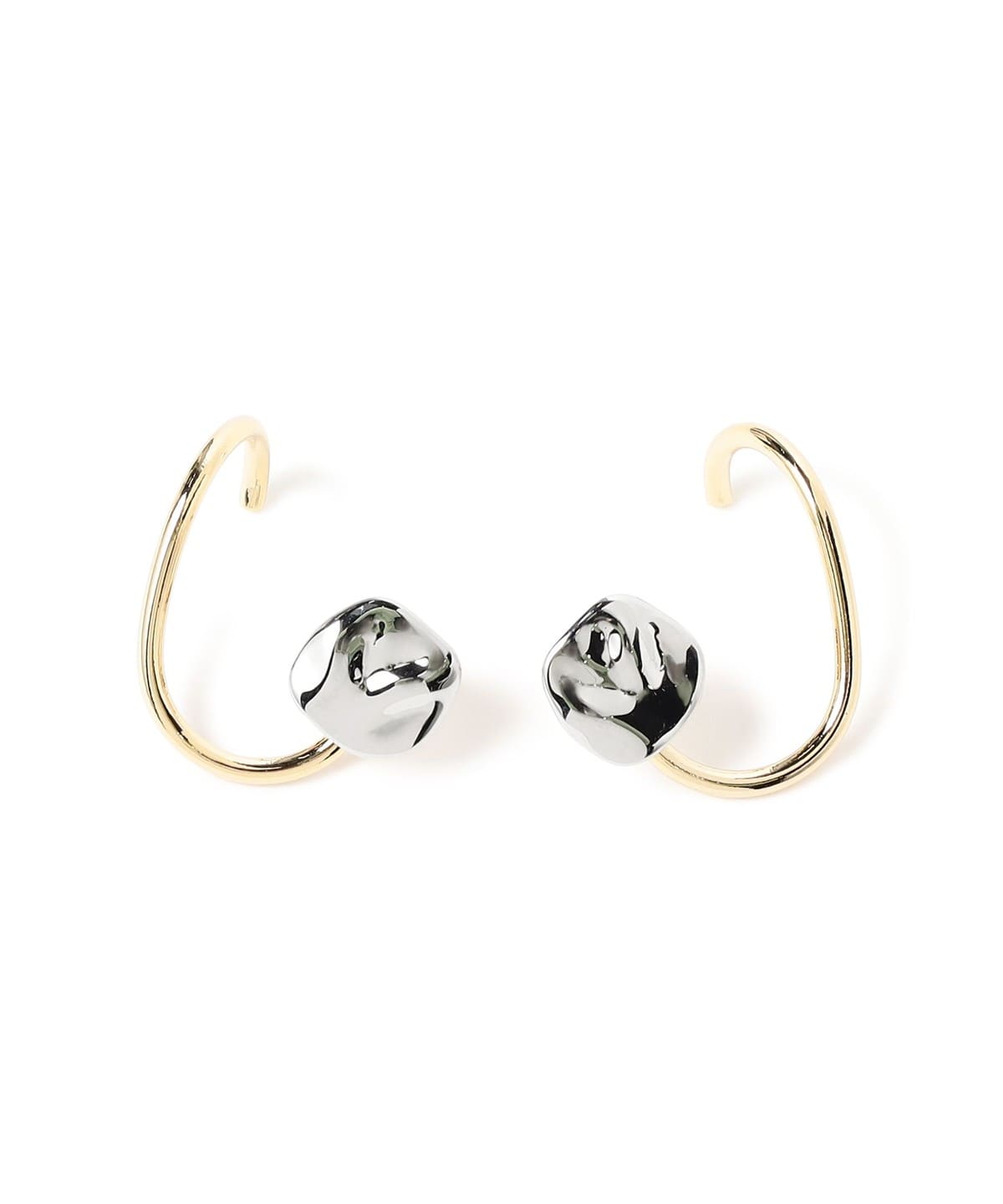 美品 BARJEWELLERY ピアス beams BEAMS HEART（ビームス ハート）ミックスカラー カフ ピアス