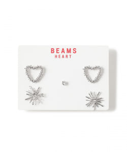 サンバースト ハート セットピアス