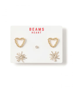 サンバースト ハート セットピアス