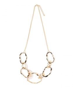 サークル ボールドリング ネックレス