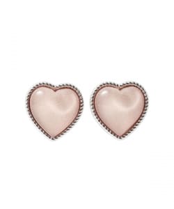 ぷっくり ハートピアス