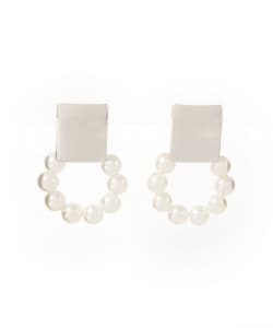 BIG スクエア サークル イヤリング