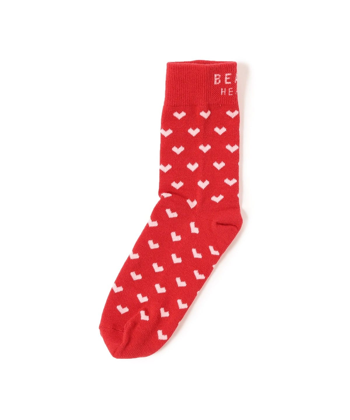 ハートロゴ ソックス レッグウェア WOMEN RED ONE SIZE ハートロゴ ソックス レッグウェア WOMEN RED ONE SIZE