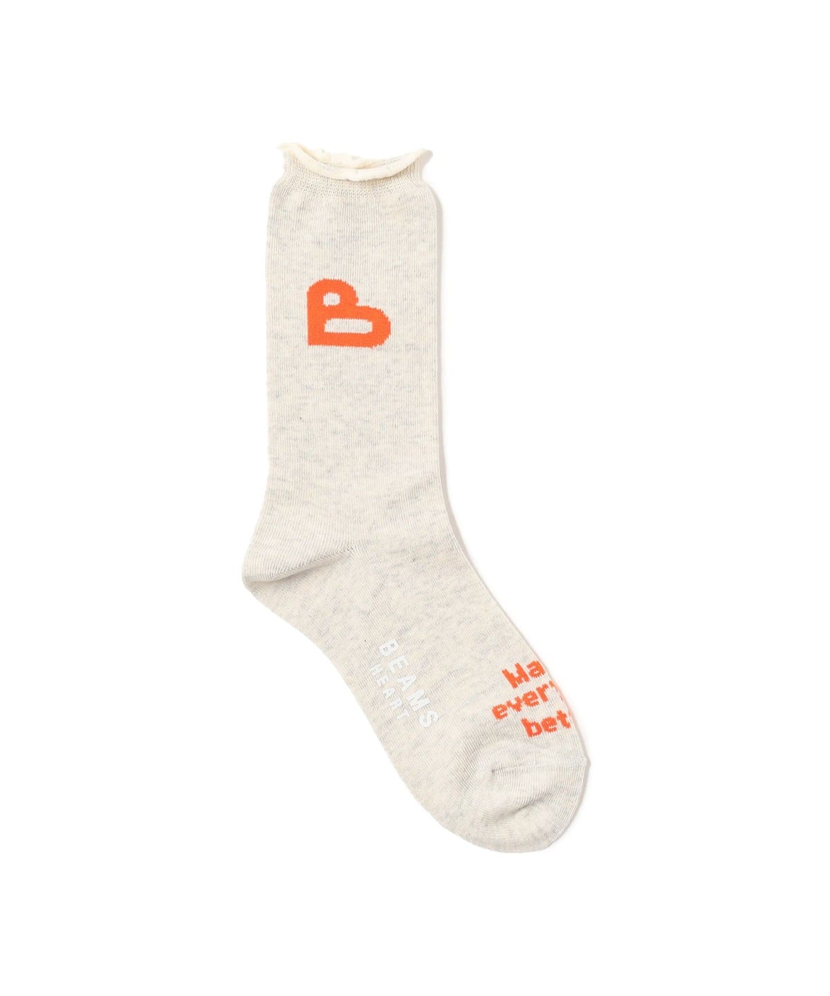 B-HEARTロゴ ソックス レッグウェア WOMEN OATMEAL ONE SIZE B-HEARTロゴ ソックス レッグウェア WOMEN OATMEAL ONE SIZE