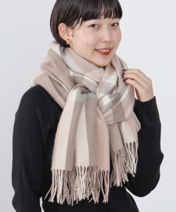 【TIME SALE商品】BEAMS HEART / 女裝 格紋 大型披肩