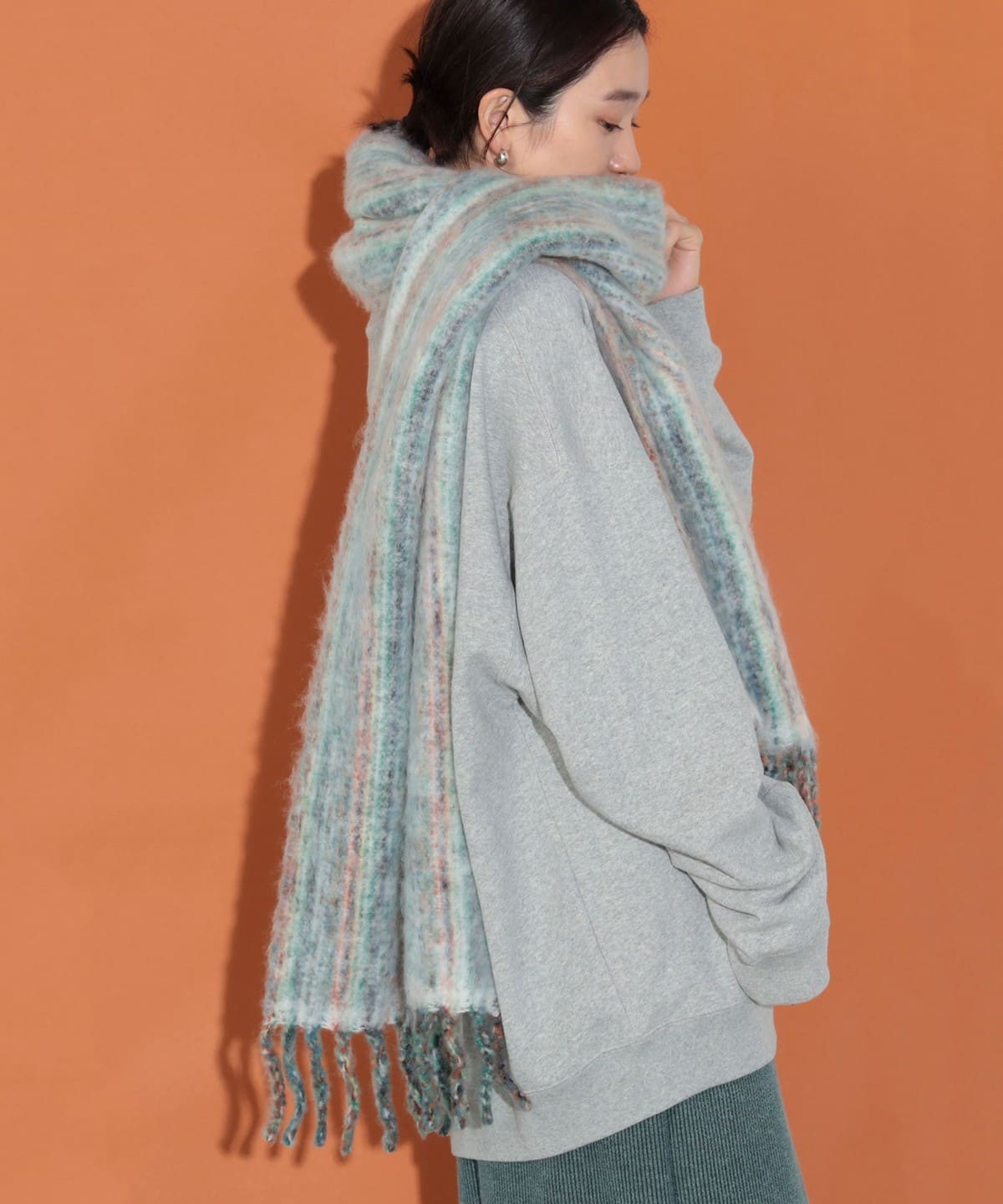 ミックスフリンジ マフラー ファッション雑貨 WOMEN OFF WHITE ONE SIZE ミックスフリンジ マフラー ファッション雑貨 WOMEN OFF WHITE ONE SIZE