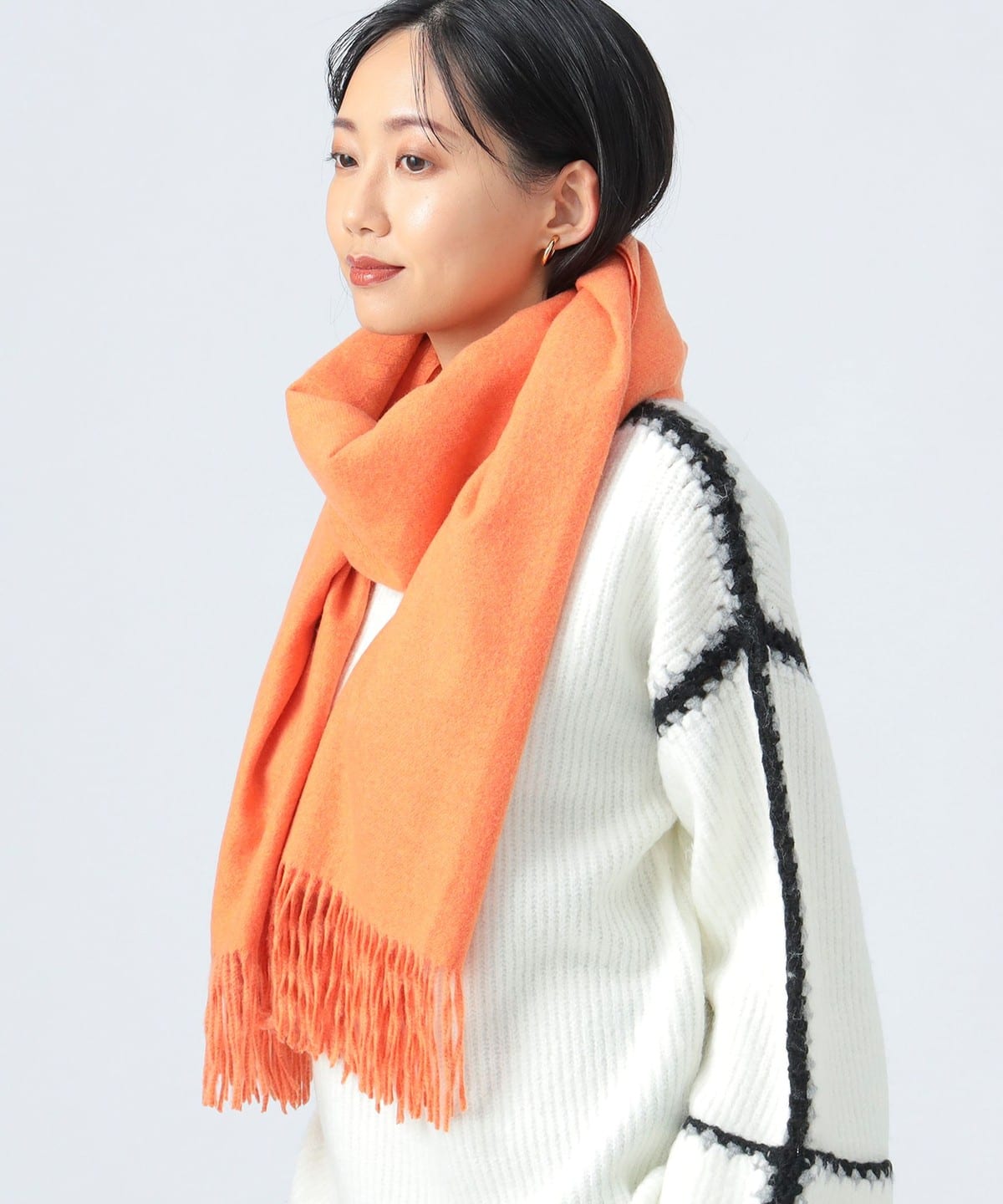 シンプル カラー ストール ファッション雑貨 WOMEN ORANGE ONE SIZE シンプル カラー ストール ファッション雑貨 WOMEN ORANGE ONE SIZE