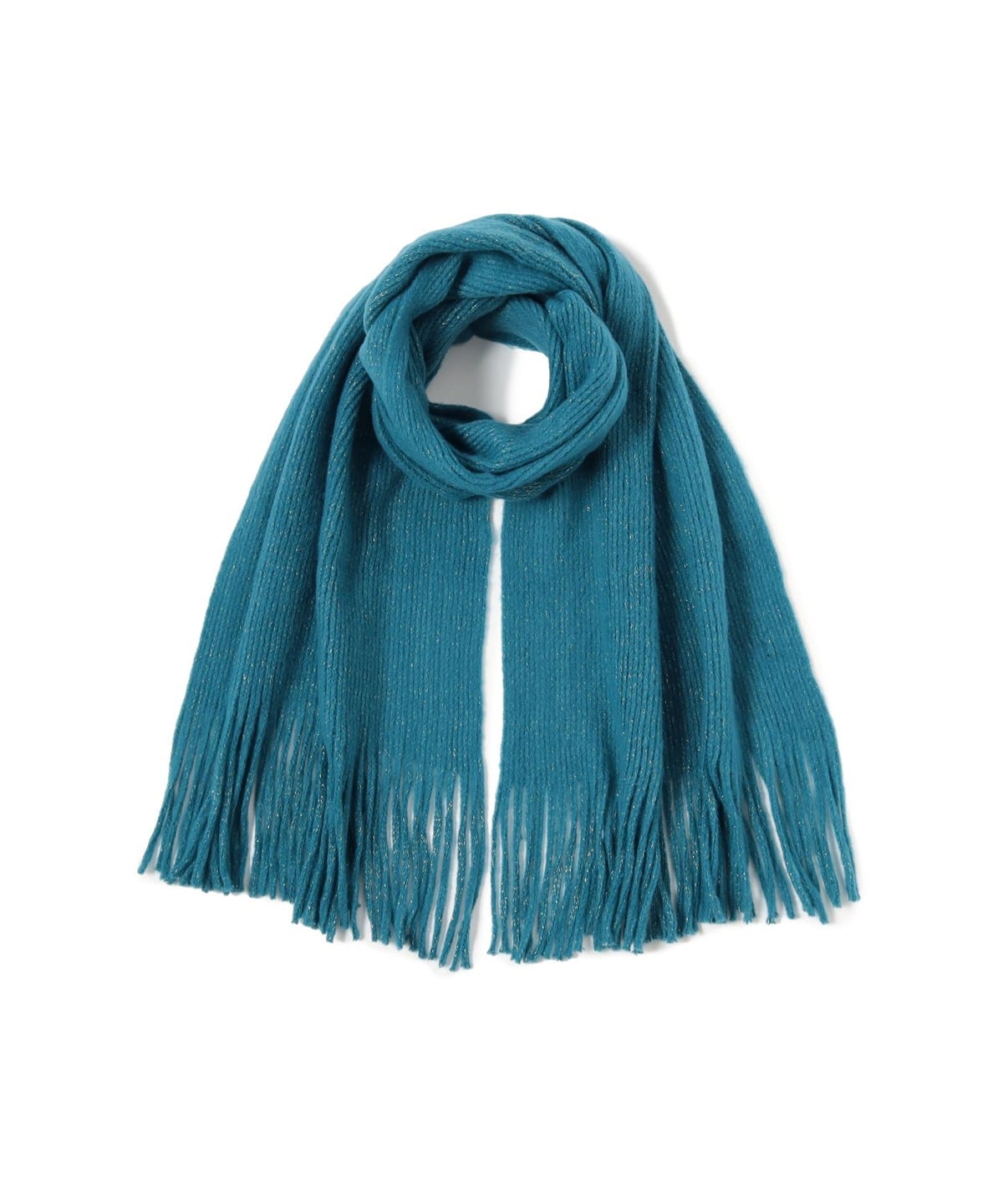 ラメ糸ミックス ストール ファッション雑貨 WOMEN BLUE ONE SIZE ラメ糸ミックス ストール ファッション雑貨 WOMEN BLUE ONE SIZE