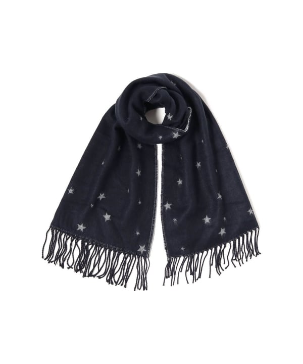 BEAMS HEART（ビームス ハート）スター柄 ジャカード ストール
