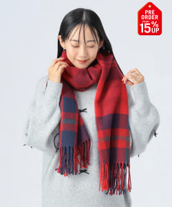 【+15%ポイントUP】チェック柄 大判ストール