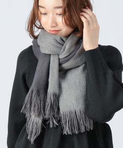 リバーシブル ラッセル編み ストール