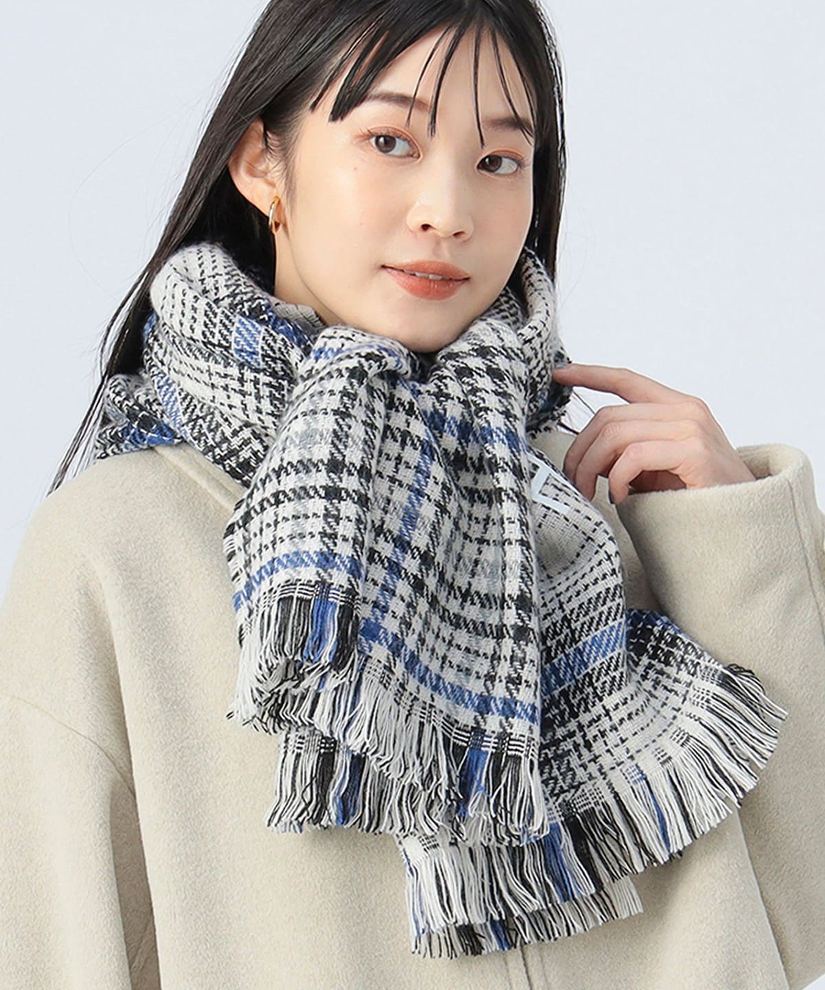 リバーシブル ロゴ ストール ファッション雑貨 WOMEN BLACK ONE SIZE リバーシブル ロゴ ストール ファッション雑貨 WOMEN BLACK ONE SIZE