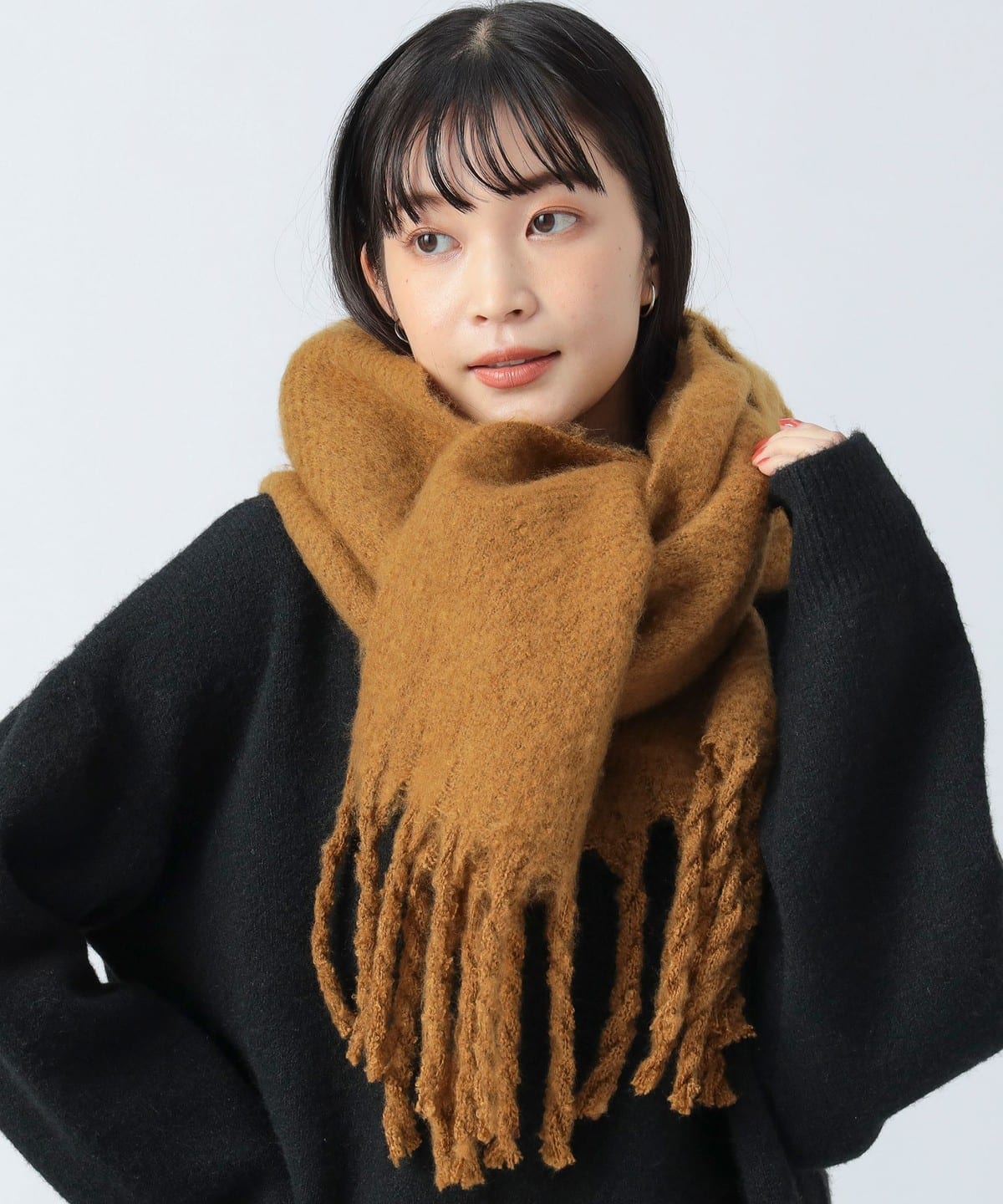 BEAMS HEART（ビームス ハート）【2/12再値下げ】フリンジ ストール