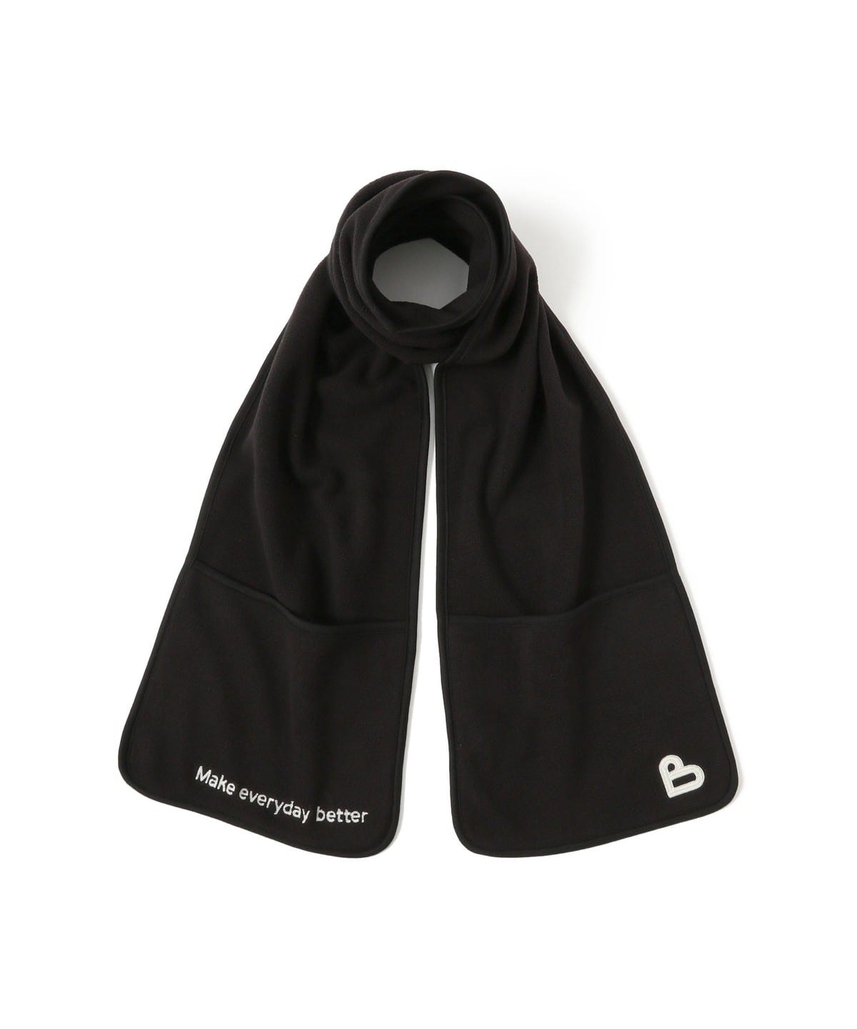 BEAMS HEART（ビームス ハート）B-HEART ロゴ フリース マフラー