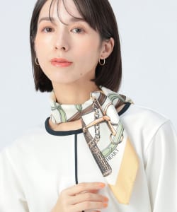 柄 プリント スカーフ