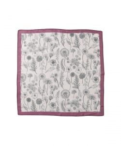 フラワー&ドット アソート柄風 スカーフ