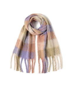 BEAMS HEART / ブークレ マルチチェック ストール