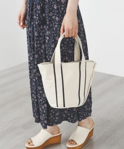 BEAMS HEART / ラインキャンバス トートバッグ