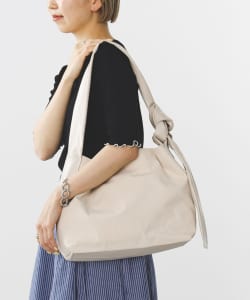 フェイクレザー 結びハンドルバッグ