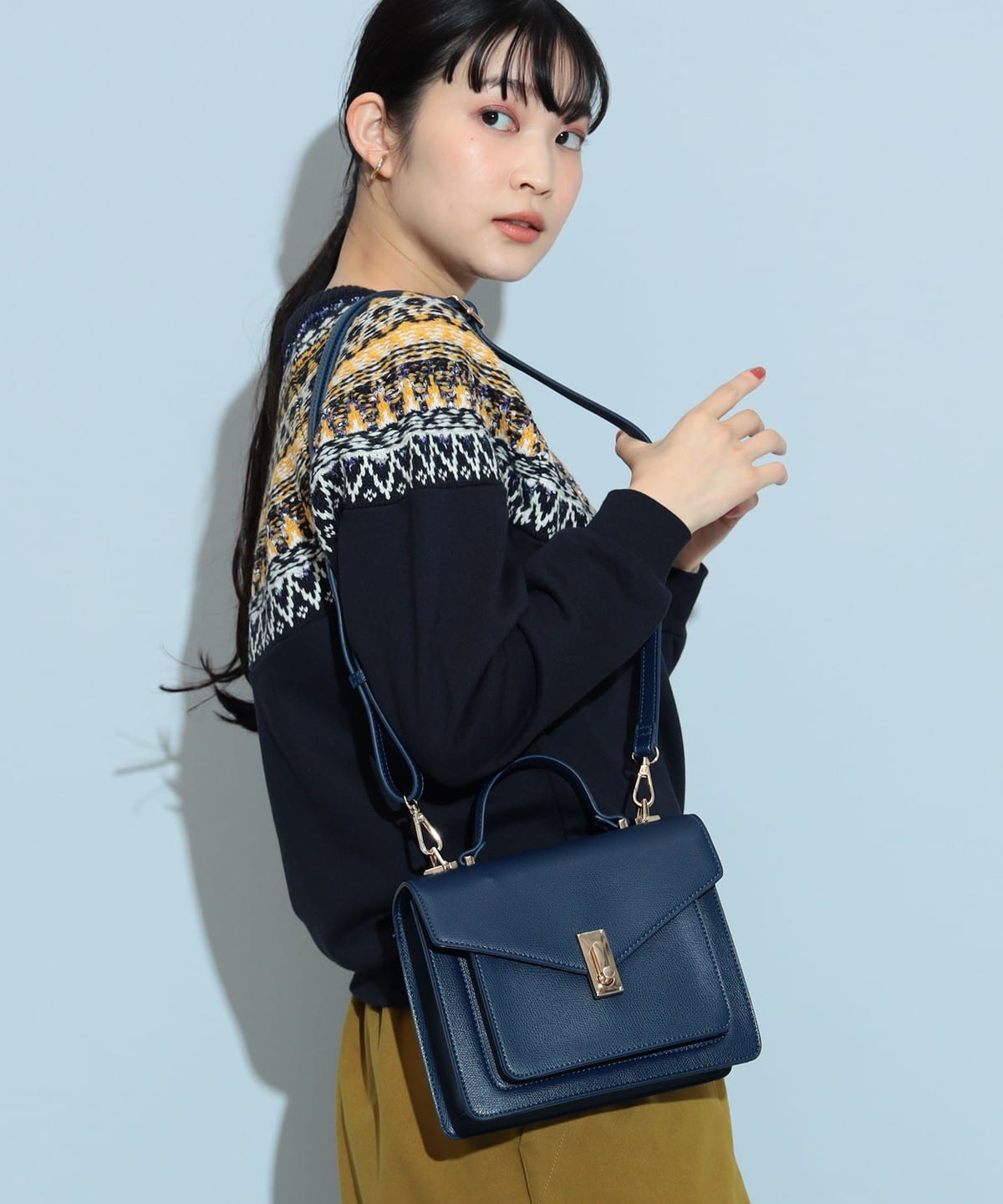 ワンハンドル ショルダーバッグ バッグ WOMEN NAVY ONE SIZE ワンハンドル ショルダーバッグ バッグ WOMEN NAVY ONE SIZE
