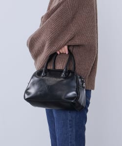 BEAMS HEART / フェイクレザー ボストンバッグ
