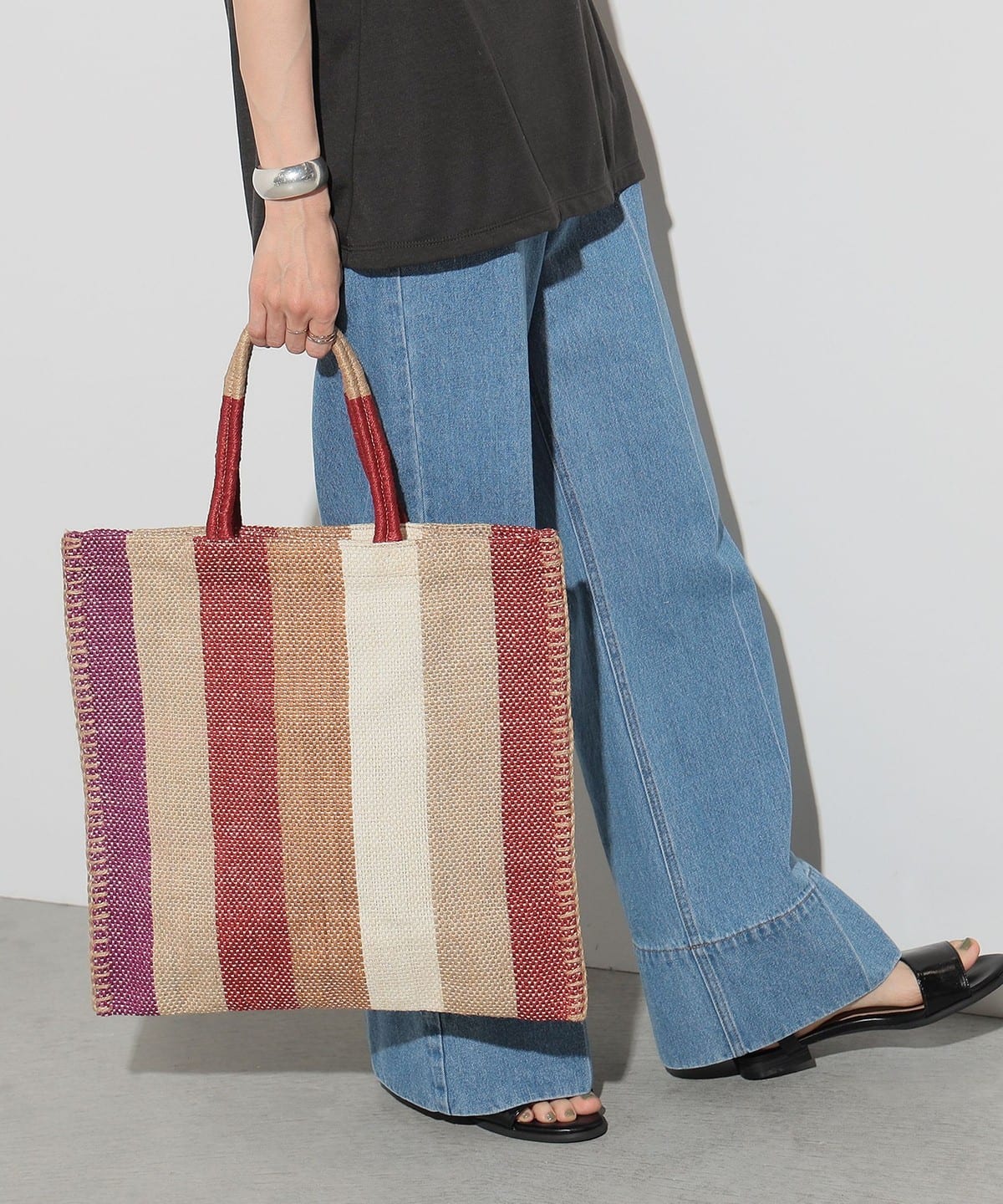 TARANGO タランゴ / ジュートトートバッグ バッグ WOMEN RED ONE SIZE TARANGO タランゴ / ジュートトートバッグ バッグ WOMEN RED ONE SIZE