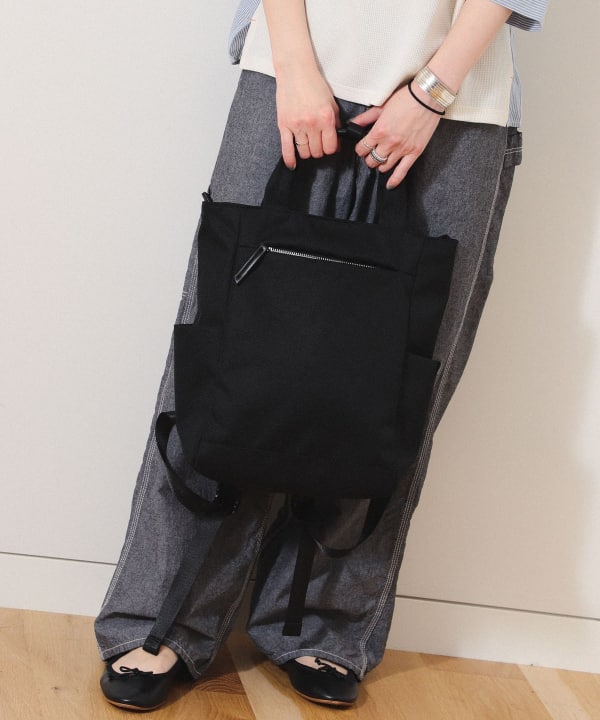 BEAMSRIGHTS　ビームスライツ 2wayバック　ブラックネイビー BEAMS LIGHTS（ビームスライツ）の「BEAMS LIGHTS ⁄ キャンバス ビッグ