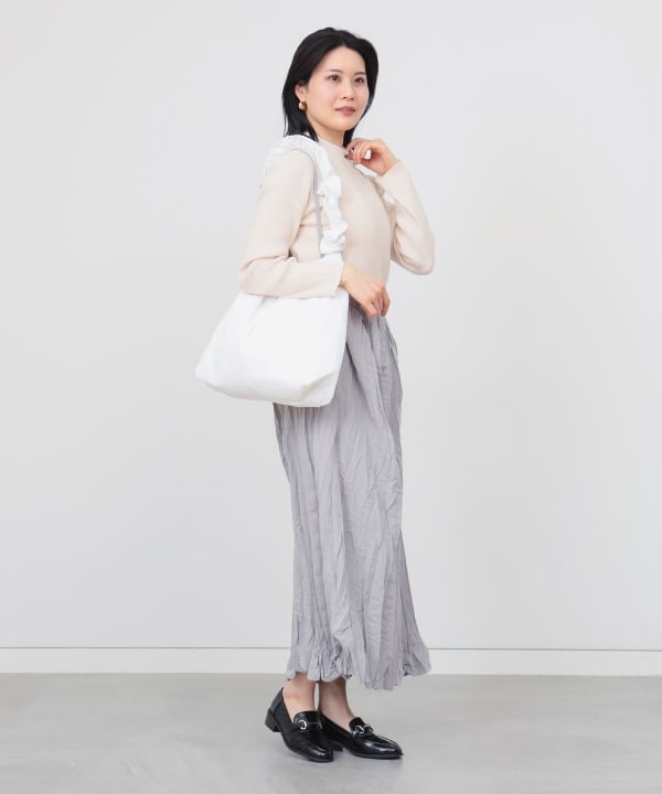 A4収納可能/4色展開】ギャザーハンドル トートバッグ（トート