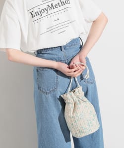 ミックスコンビ 巾着バッグ
