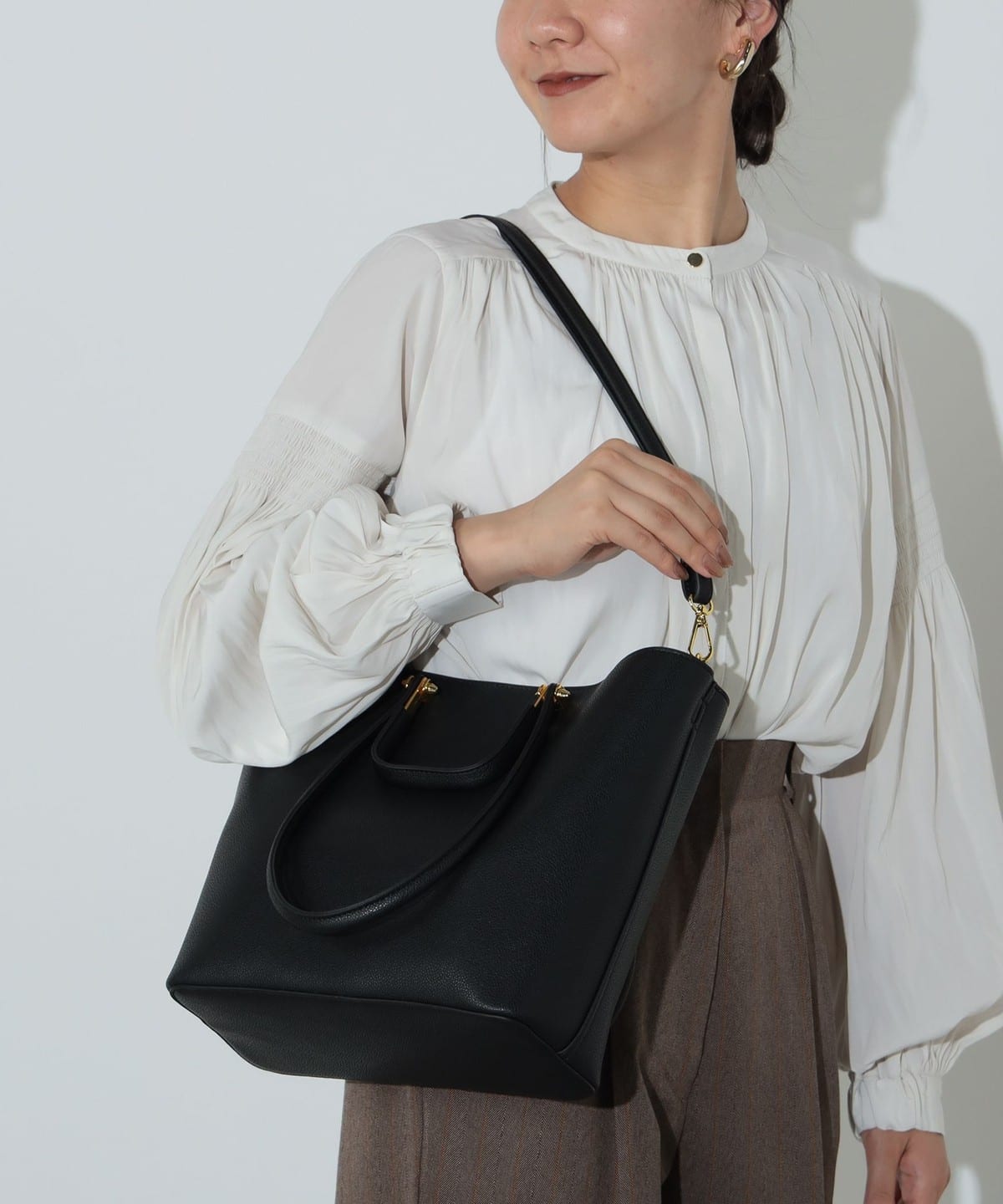 バッグインポーチ 4WAYトートバッグ バッグ WOMEN BLACK ONE SIZE バッグインポーチ 4WAYトートバッグ バッグ WOMEN BLACK ONE SIZE