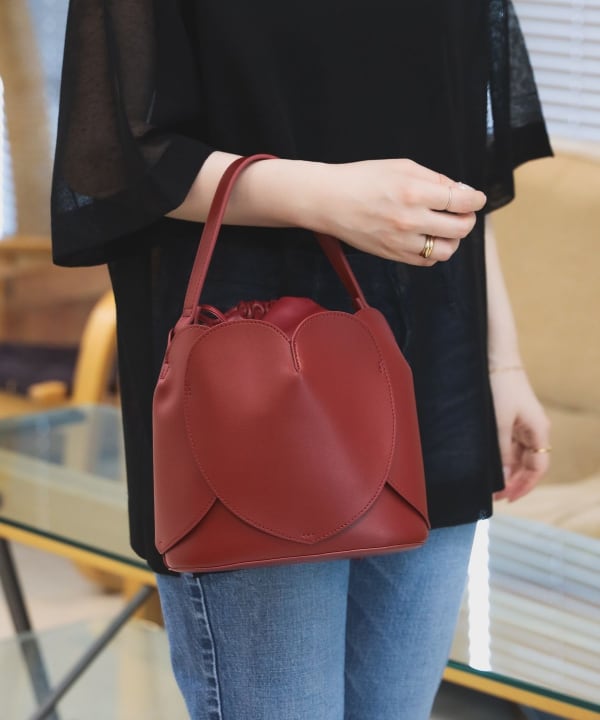 Ray BEAMS /MARGESHERWOOD ハート型ショルダー付バッグ BEAMS HEART（ビームス ハート）ハートモチーフ ショルダー