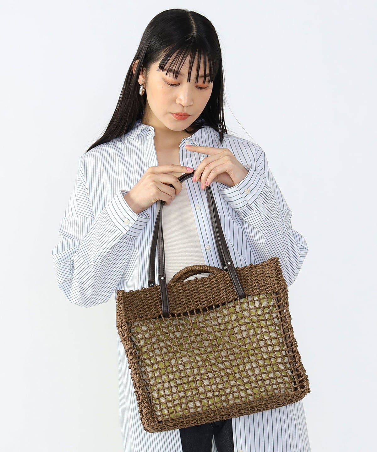 インバッグ ペーパートート(A4サイズ対応可能) バッグ WOMEN DARK BROWN ONE SIZE インバッグ ペーパートート(A4サイズ対応可能) バッグ WOMEN DARK BROWN ONE SIZE
