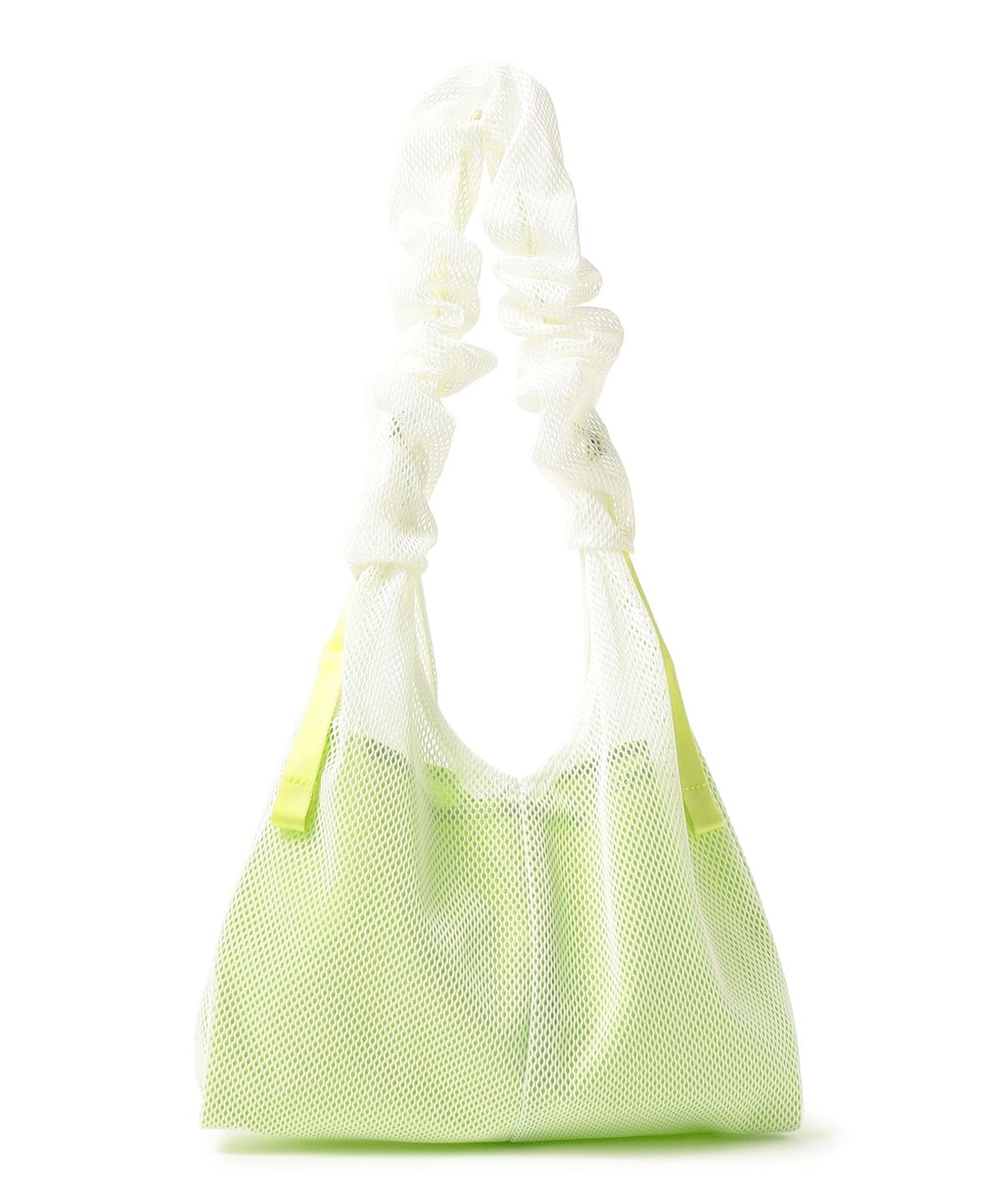 メッシュ ギャザーハンドル トートバッグ バッグ WOMEN OFF WHITE ONE SIZE メッシュ ギャザーハンドル トートバッグ バッグ WOMEN OFF WHITE ONE SIZE