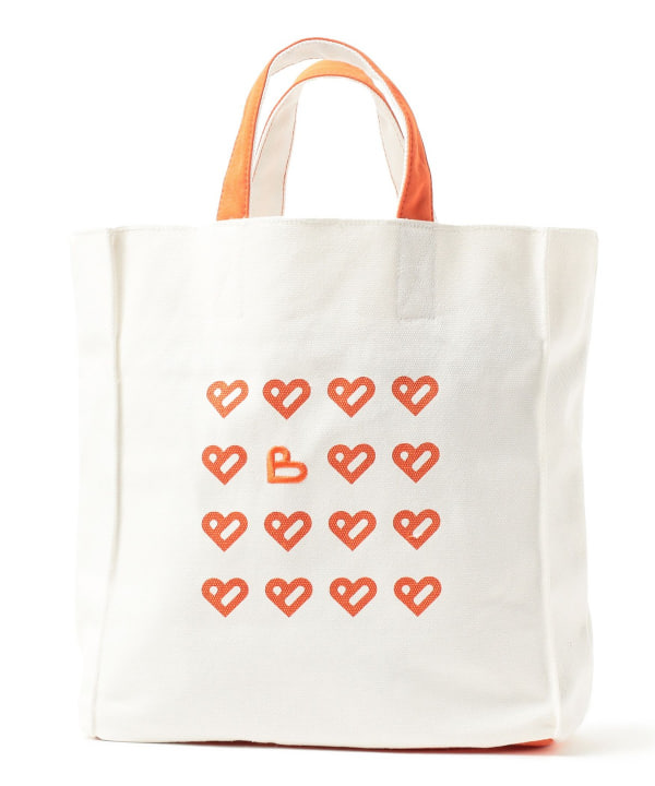 BEAMS HEART（ビームス ハート）B-HEARTロゴ キャンバス バッグ