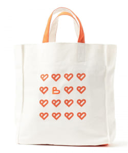 B-HEARTロゴ キャンバス バッグ