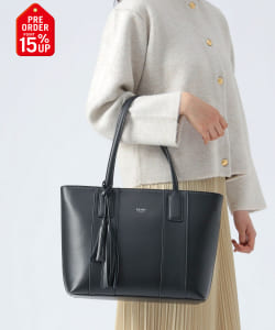 【+15%ポイントUP】リサイクルレザー フリンジ トートバッグ（A4サイズ収納可）
