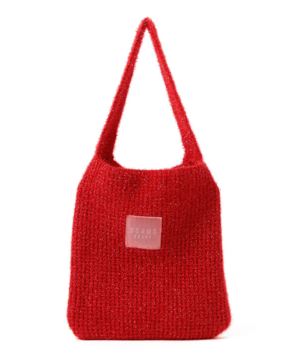 BEAMS HEART（ビームス ハート）グリッター ニット バッグ（バッグ