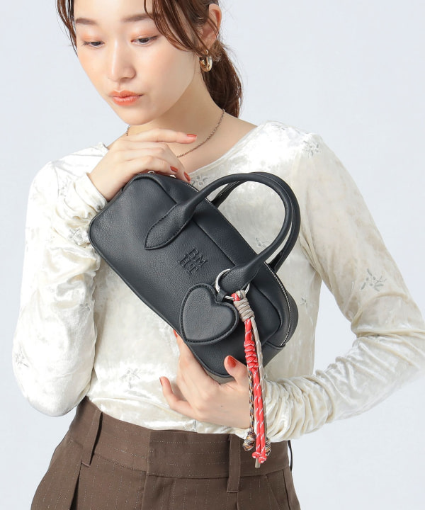 BEAMS HEART（ビームス ハート）チャーム付き ボストン バッグ（バッグ