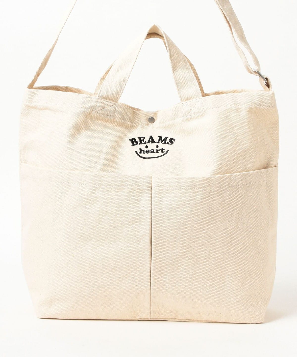 BEAMS HEART [BEAMS HEART特惠] 微笑刺繡Logo手提包（托特包）線上有售