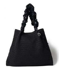 ギャザーハンドル チャーム付 トートバッグ