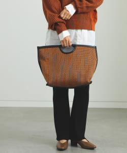 BEAMS HEART / 2WAY レース編みトートバッグ