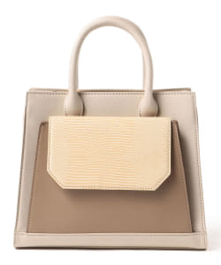 BEAMS HEART / 2WAY フェイクレザー ハンドバッグ
