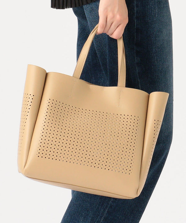 Beams Heart ビームス ハート アウトレット Beams Heart ポーチ付き パンチングバッグ バッグ トートバッグ 通販 Beams