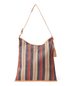 BEAMS HEART / シートストライプ トートバッグ