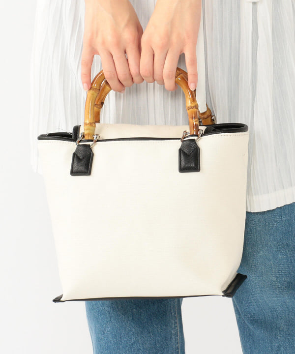 Beams Heart ビームス ハート Beams Heart バンブーハンドル トートバッグ バッグ トートバッグ 通販 Beams
