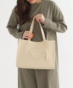 BEAMS HEART / スマイルパンチング トートバッグ
